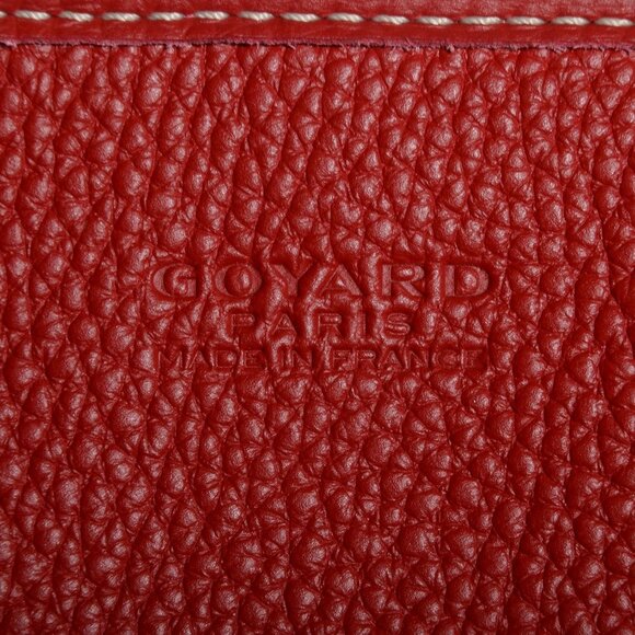 Goyard Goyardine Sac Chien Hardy PM Tote Bag Pet Carrier Purse & Pouch Red - Picture 12 of 16